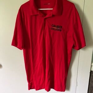Sport-Tek Red Polo Shirt xl men’s caliber collision work shirt
